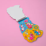 OMY Lily Sticker Activity Book — unicorn-shaped activity notebook - CAR10_LILY_OUVERT_2
