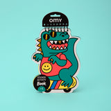 OMY Dinos Sticker Activity Book — dinosaur activity notebook - CAR11_DINO_FACE