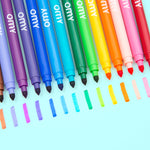 OMY Ultra-Washable Markers — set of 16 dual-tip washable markers
