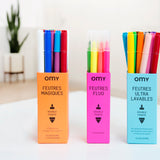 OMY Ultra-Washable Markers — set of 16 dual-tip washable markers - FEU201-NOUVEAUX-FEUTRES-AMBIANCE-TOUS3