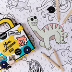 OMY Animals Coloriage Pocket — mini coloring kit with animals - MINI_COLORING_KIT_ANIMALS_ZOOM