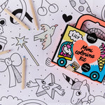 OMY Lily Coloriage Pocket — mini travel coloring kit with unicorn - MINI_COLORING_KIT_LILY_ZOOM