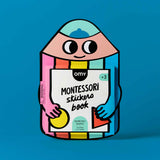 OMY Montessori Stickers Book — child working with the book at a table