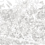 OMY Dinos — giant 70 × 100 cm coloring poster with dinosaurs - POS31-POSTER-DINOS-INTERIEUR