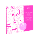 OMY Lily — giant 70 × 100 cm coloring poster with a unicorn - POS55-POSTER-LILY-PACK-FONDBLANC-ARCHIVE