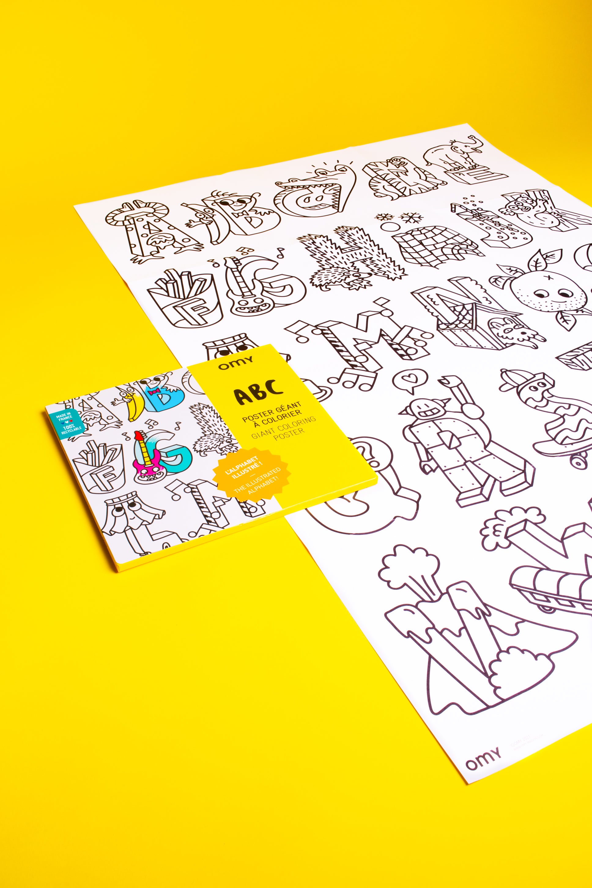OMY ABC — giant 70 × 100 cm alphabet coloring poster - POS70_ABC_AMBIANCE_2