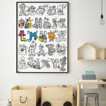 OMY ABC — giant 70 × 100 cm alphabet coloring poster - POS70_ABC_MOCKUP