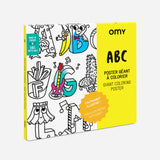 OMY ABC — giant 70 × 100 cm alphabet coloring poster - POS70_ABC_PACKGRIS