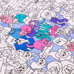 OMY Kitty — giant 70 × 100 cm Meowland coloring poster with cats - POS95_POSTER_KITTY_ZOOM