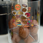 OMY Iconic Croissant — sheet of golden vinyl stickers with Parisian bakery motifs