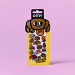 OMY Iconic Croissant — sheet of golden vinyl stickers with Parisian bakery motifs - STICKER_ICONIC_CROISSANT_FACE_FC