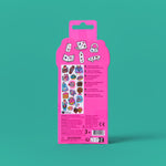 OMY Iconic Donuts — sheet of fluorescent vinyl stickers with sweet treats - STICKER_ICONIC_DONUTS_DOS_FC
