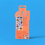 OMY Iconic Music — sheet of fluorescent vinyl stickers with music motifs - STICKER_ICONIC_MUSIC_DOS_FC