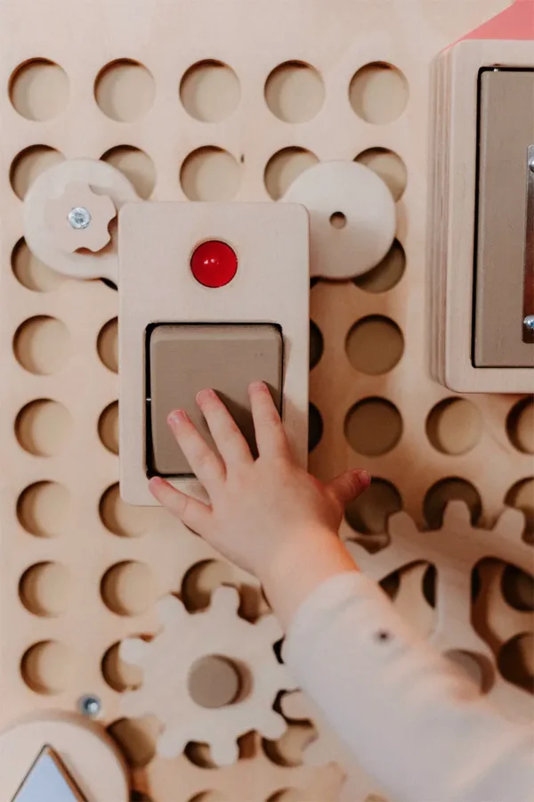 montessori wooden light switch for Kids Petinka