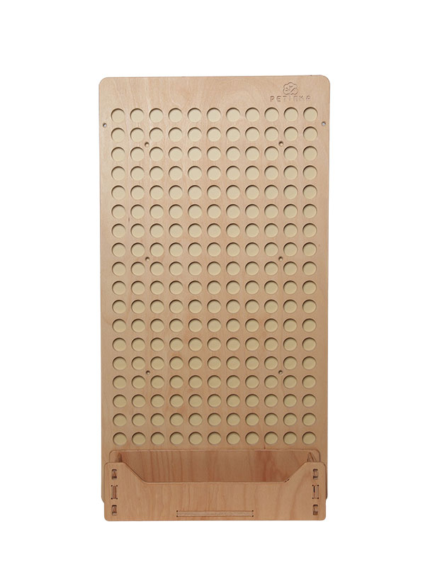 montessori board with shelf for games