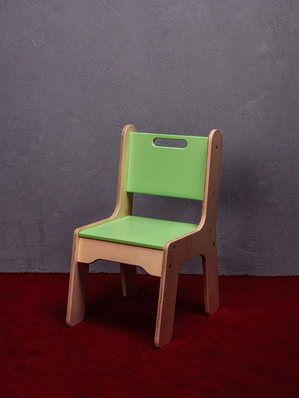 PETINKA dřevěná Dětská židle zelená barva
