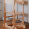 wooden learning tower in Kitchen Petinka